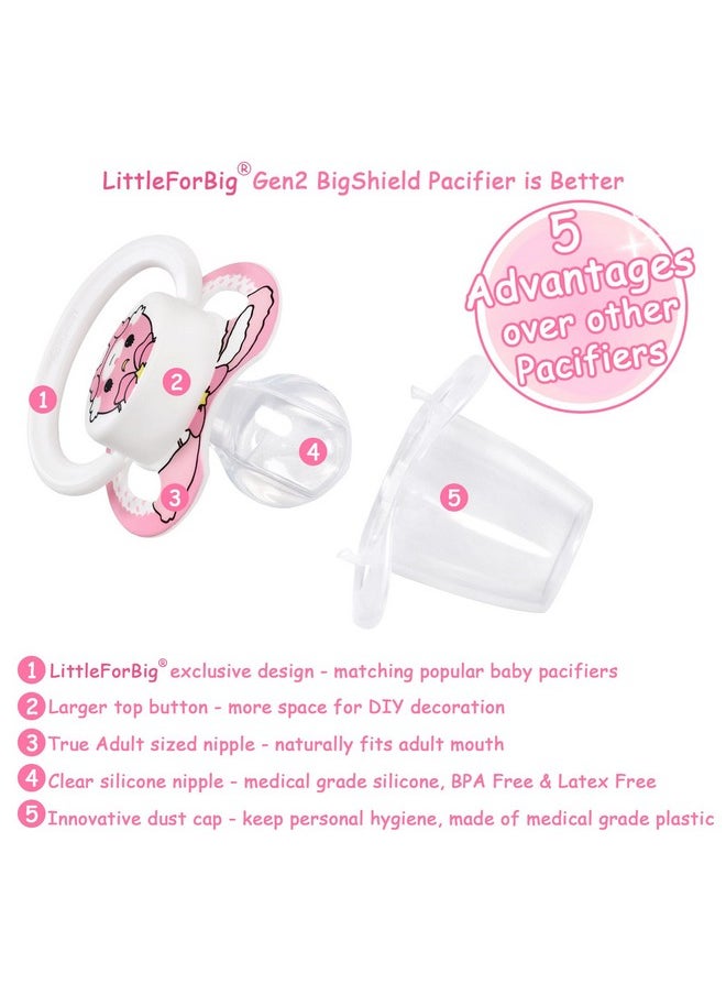 Littleforbig Bigshield Generation-Ii Adult Sized Printed Pacifier Baby Usagi Pattern  - Image 2