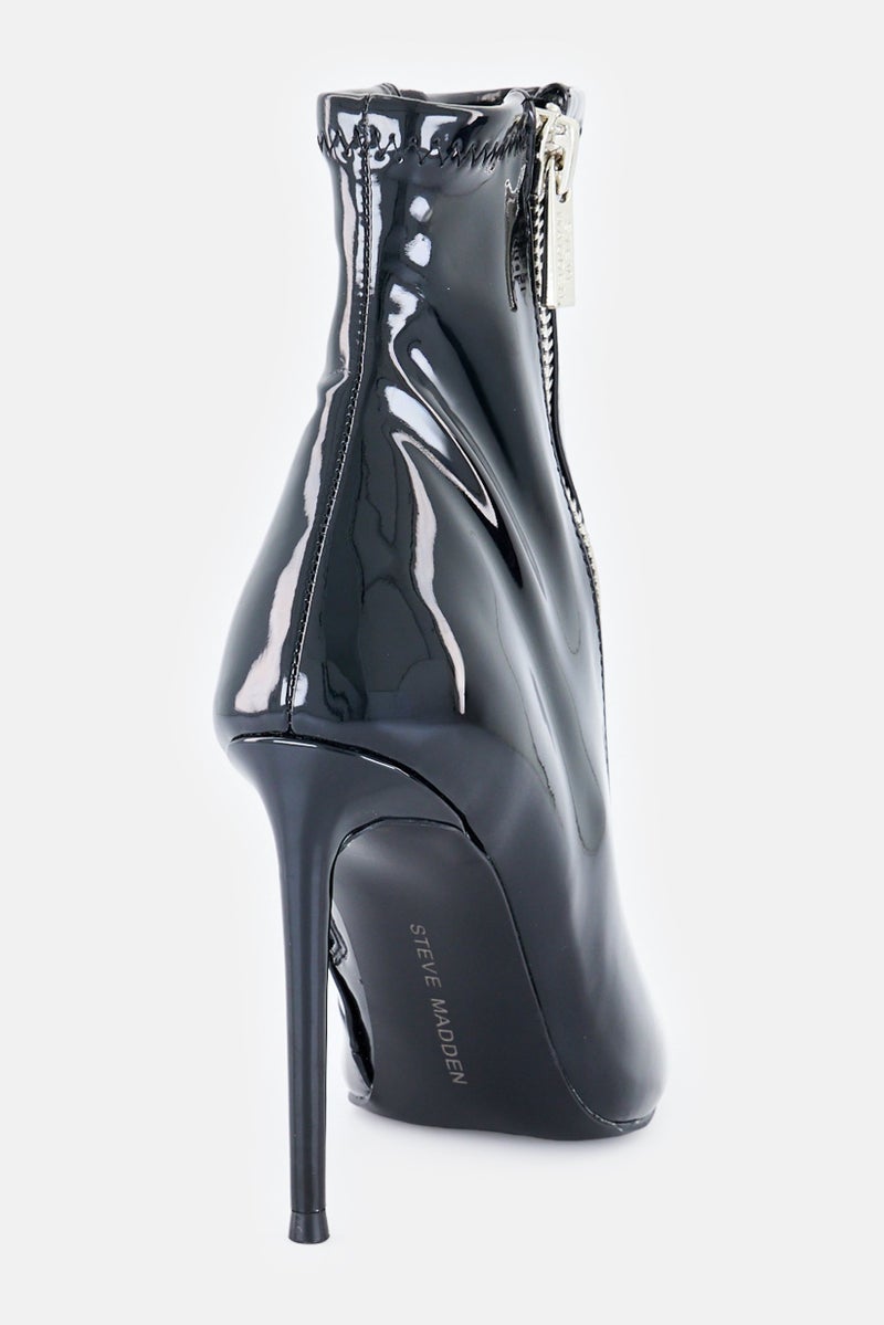 STEVE MADDEN Women Virtuoso Stiletto Heel Zipper Closure Ankle Boots, Black - Image 3