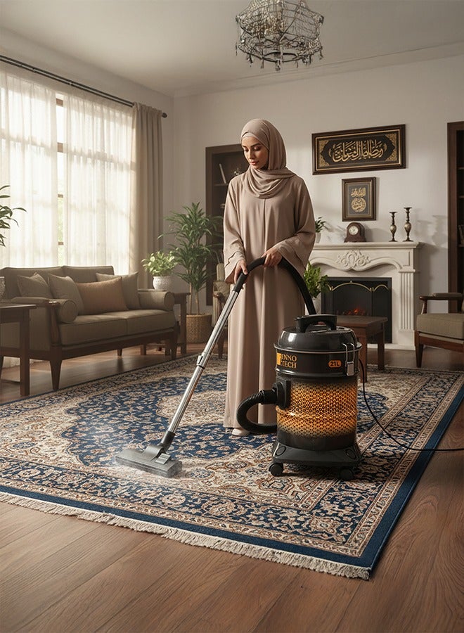 BACK COMFORT Drum-Type Vacuum Cleaner 2000W – 21L Dust Bag, Dust Full Indicator, 4M Power Cord – High Power & Large Capacity for Deep Cleaning - Image 1