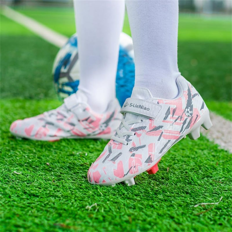 DISRATEBLU Kids Soccer Shoes Boys Football Cleats Professional Athletic Outdoor Trainning Football Shoes Youth Girl Turf Soccer Cleats - Image 5