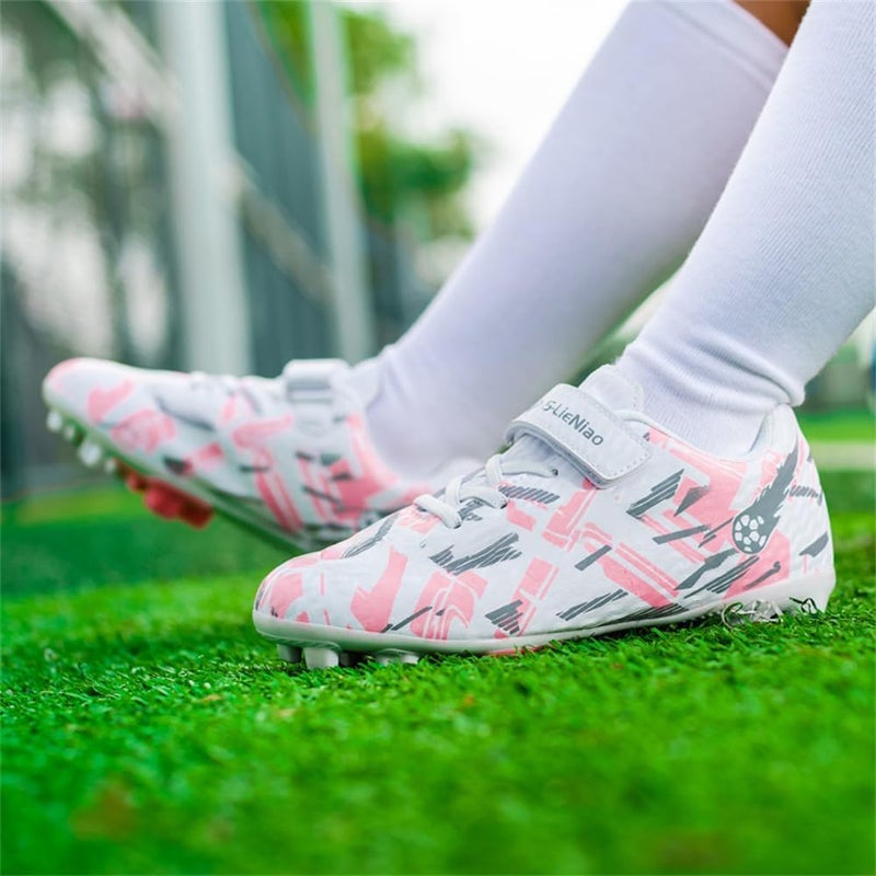 DISRATEBLU Kids Soccer Shoes Boys Football Cleats Professional Athletic Outdoor Trainning Football Shoes Youth Girl Turf Soccer Cleats - Image 4