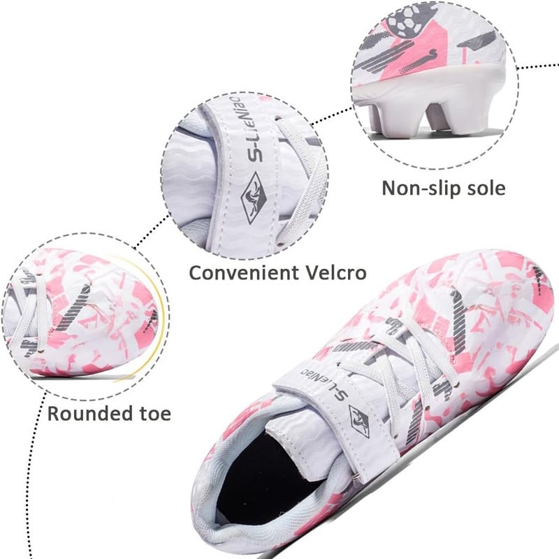 DISRATEBLU Kids Soccer Shoes Boys Football Cleats Professional Athletic Outdoor Trainning Football Shoes Youth Girl Turf Soccer Cleats - Image 2