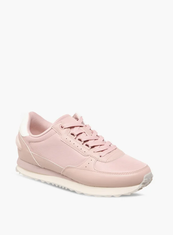 ميسي Women Panelled Sneakers with Lace-Up Closure