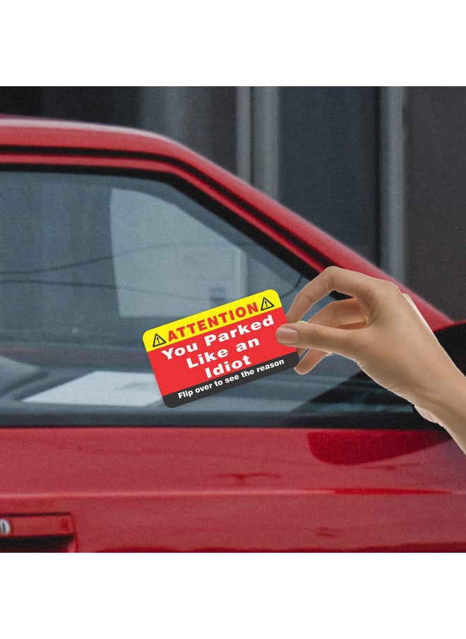 PARTH IMPEX PARTH iMPEX You Parked Like an Idiot Business Cards (Pack of 100) Bad Parking Cards 3.5"x2" Multi Reasons Violation stocking stuffers for adults  - Image 4