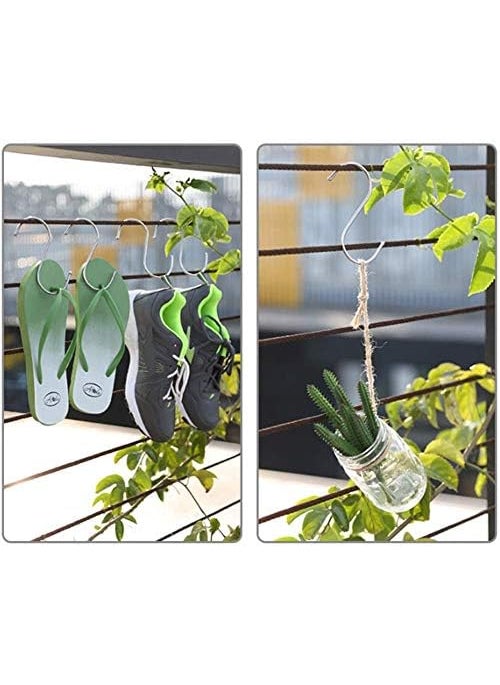 KOOSHLO KOOSHLO Heavy Duty S Hooks Stainless Steel S Shaped HooksUtility Hooks Heavy Duty for Hanging Pots and Panss Hook Hanging for KitchenWardrobeShopBathroomGardenOffice 12  - Image 2