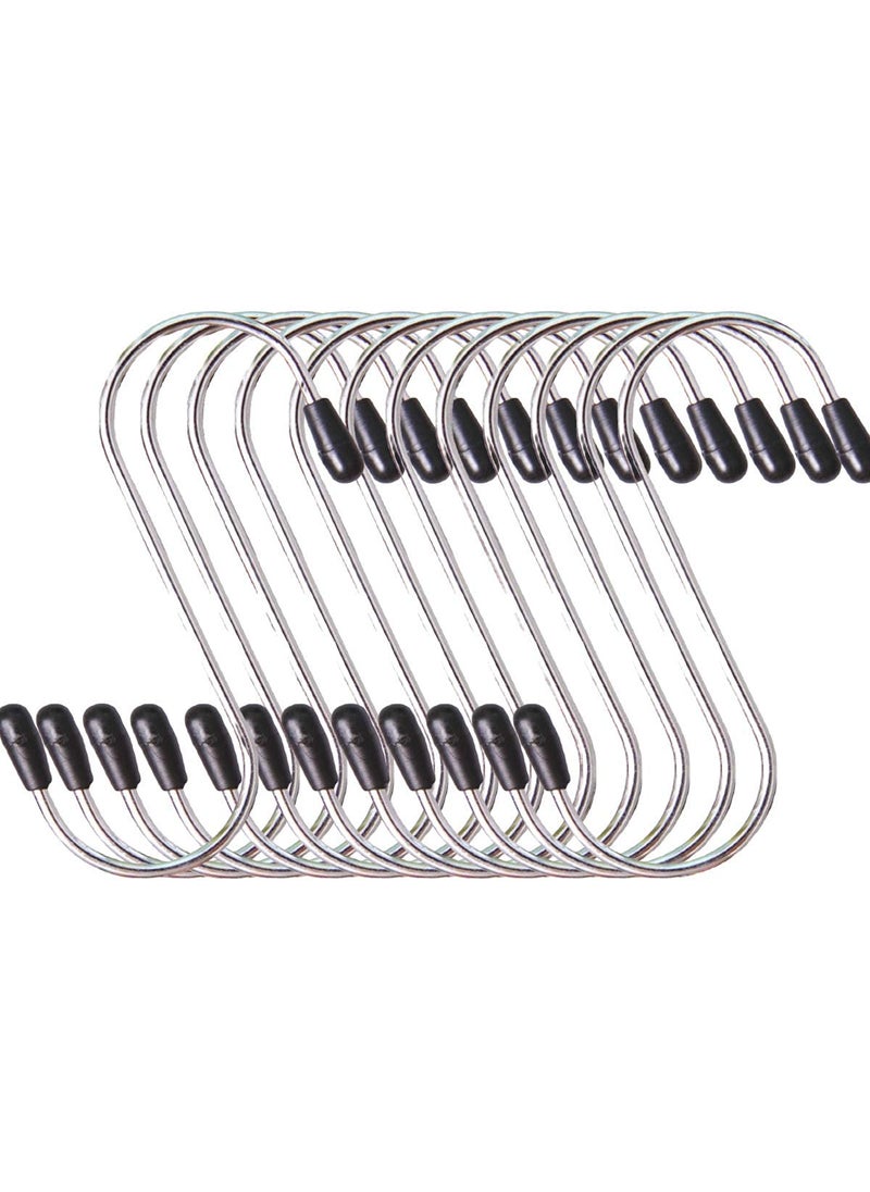 KOOSHLO KOOSHLO Heavy Duty S Hooks Stainless Steel S Shaped HooksUtility Hooks Heavy Duty for Hanging Pots and Panss Hook Hanging for KitchenWardrobeShopBathroomGardenOffice 12  - Image 1