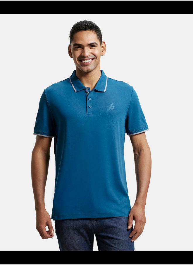 JOCKEY - Jockey 3911 Men's Super Combed Cotton Rich Solid Half Sleeve Polo T-Shirt - Image 1