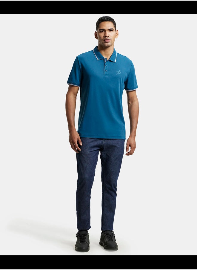 JOCKEY - Jockey 3911 Men's Super Combed Cotton Rich Solid Half Sleeve Polo T-Shirt - Image 1