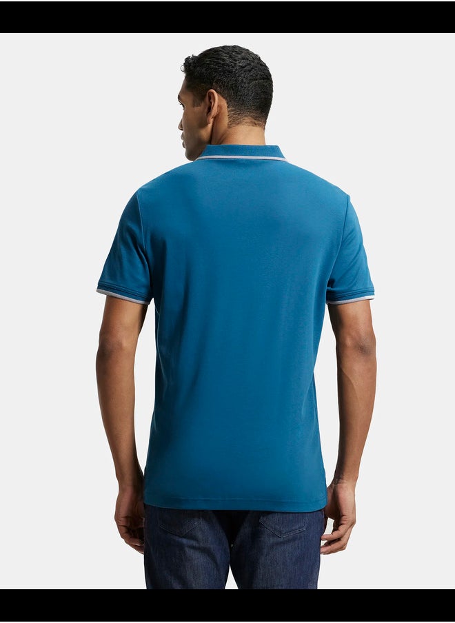 JOCKEY - Jockey 3911 Men's Super Combed Cotton Rich Solid Half Sleeve Polo T-Shirt - Image 1