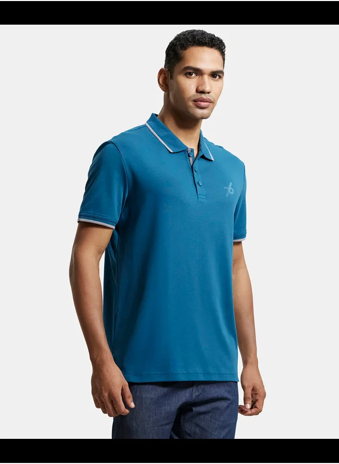 JOCKEY Jockey 3911 Men's Super Combed Cotton Rich Solid Half Sleeve Polo T-Shirt