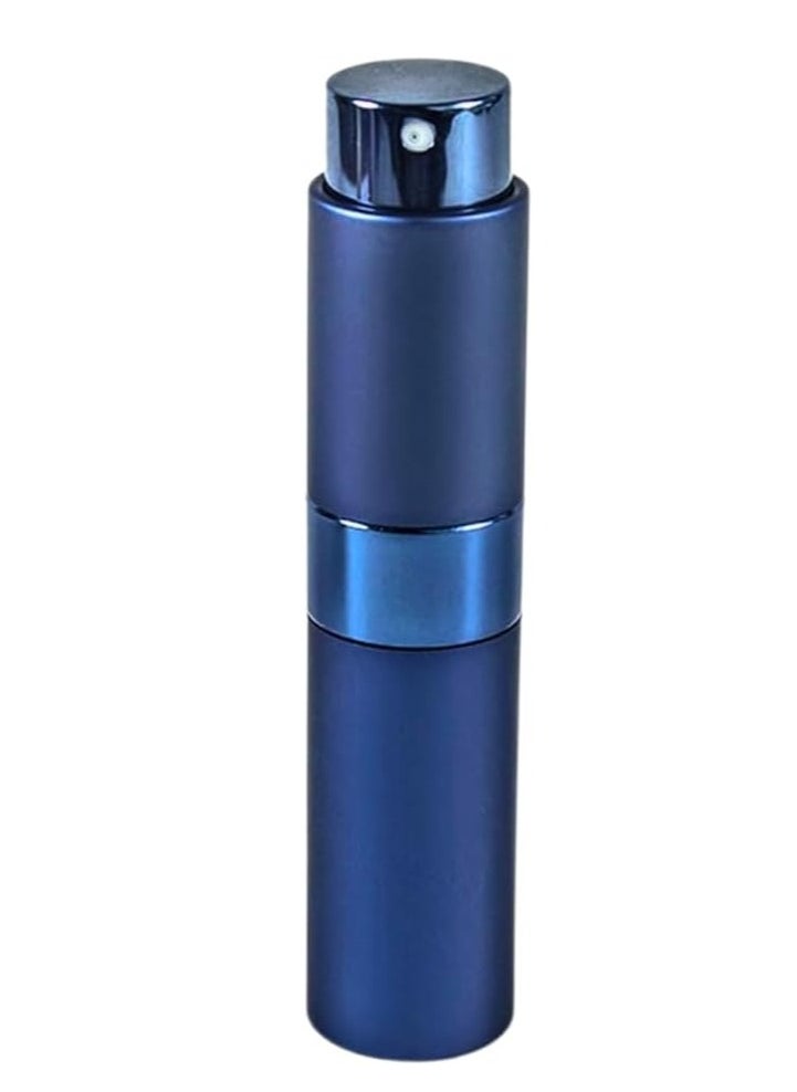 Generic 10ml Luxury Mini Refillable Perfume Bottle - Travel Size Perfume Atomizer Sprayer, Empty Round Pump Cosmetic Container (Blue)  - Image 1