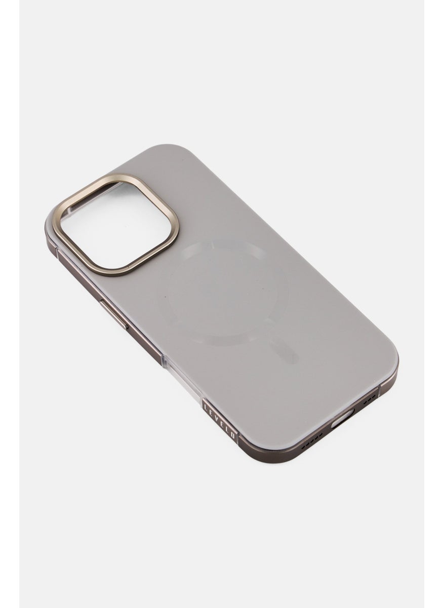 LEVELO iPhone 16 Pro Magsafe Compatible Silicone Case, Grey  - Image 3