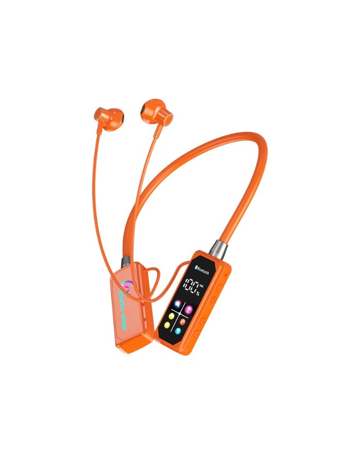 EBMINI New Digital Noise Cancelling Neck Hanging Wireless Bluetooth Earphones
