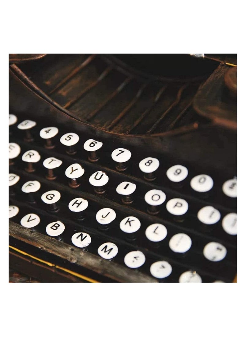 Beauenty Vintage Black Typewriter Model, Classic Antique Decor for Home, Office  Study Room, Non-Functional, Ideal for Movie Props  - Image 5