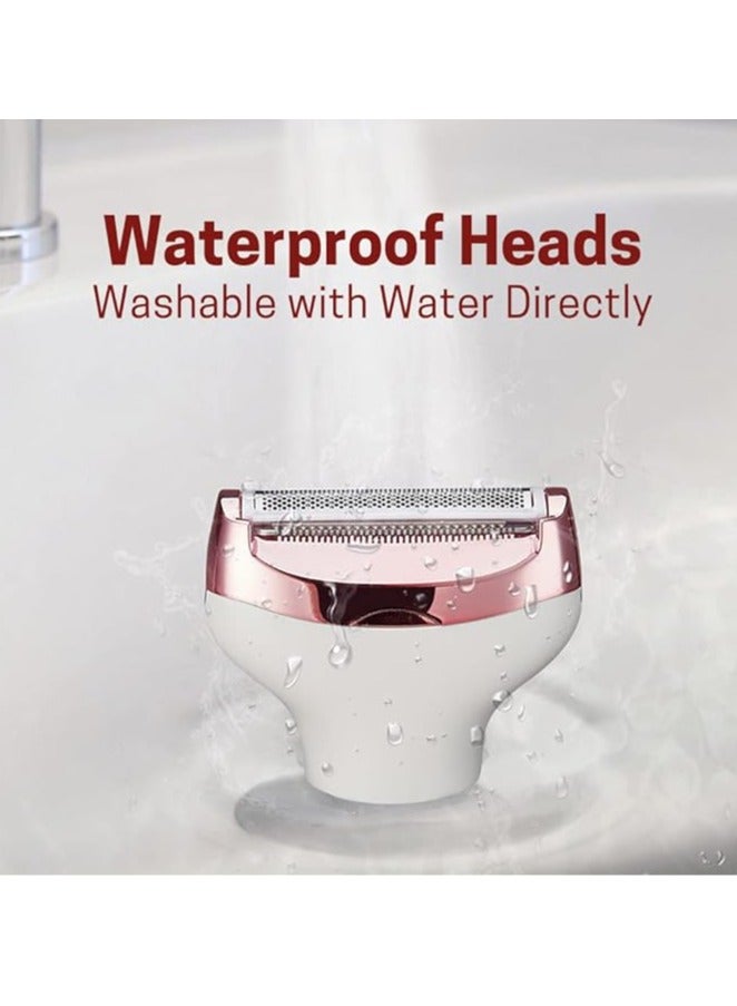 عام ماكينة حلاقة كهربائية للنساء، إزالة شعر الوجه 4 في 1، ماكينة حلاقة للوجه، مقص حواجب، شفرة حلاقة، مقص بيكيني، ماكينة حلاقة محمولة للنساء - Image 4