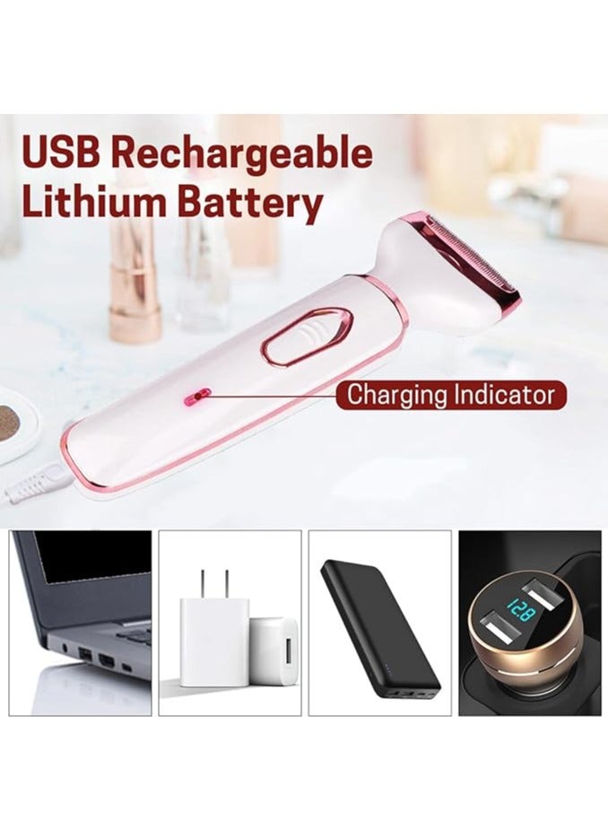 عام ماكينة حلاقة كهربائية للنساء، إزالة شعر الوجه 4 في 1، ماكينة حلاقة للوجه، مقص حواجب، شفرة حلاقة، مقص بيكيني، ماكينة حلاقة محمولة للنساء - Image 5