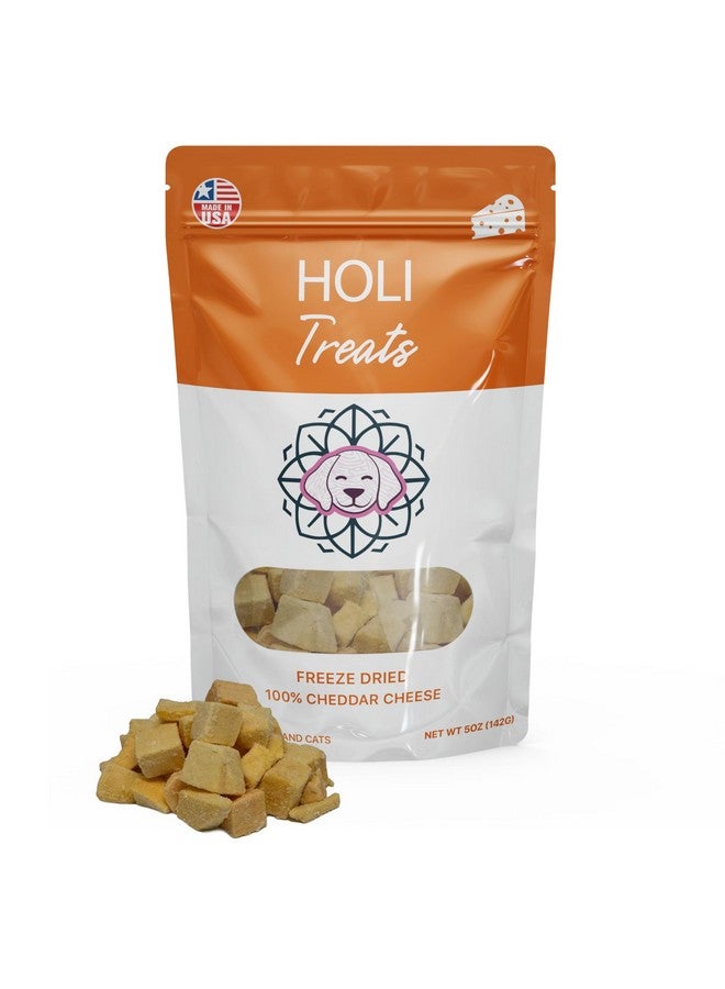 هولي مكافآت الكلاب من هولي بجبنة الشيدر المجففة بالتجميد - طبيعية 100% - مناسبة للبشر، مكون واحد فقط، خالية من اللاكتوز والحبوب والغلوتين والصويا - (10 أونصة) - Image 1