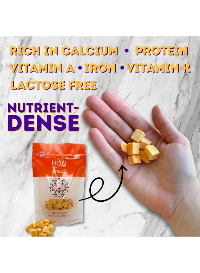 هولي مكافآت الكلاب من هولي بجبنة الشيدر المجففة بالتجميد - طبيعية 100% - مناسبة للبشر، مكون واحد فقط، خالية من اللاكتوز والحبوب والغلوتين والصويا - (10 أونصة) - Image 5