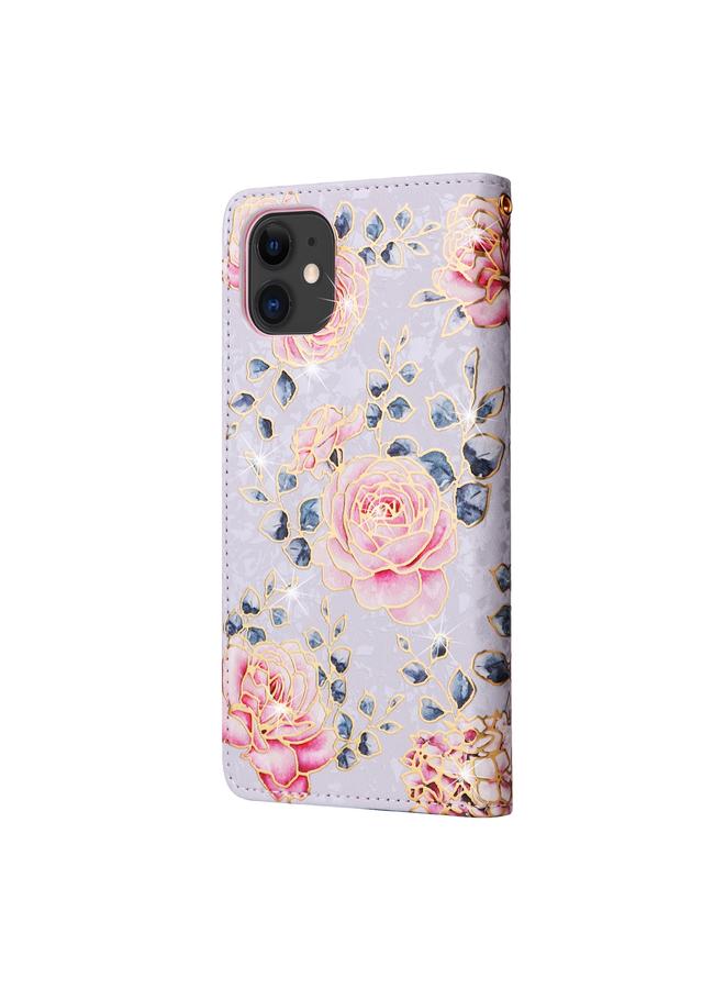 S-TOP Case For iPhone 11 Bronzing Painting RFID Leather Case - Image 3