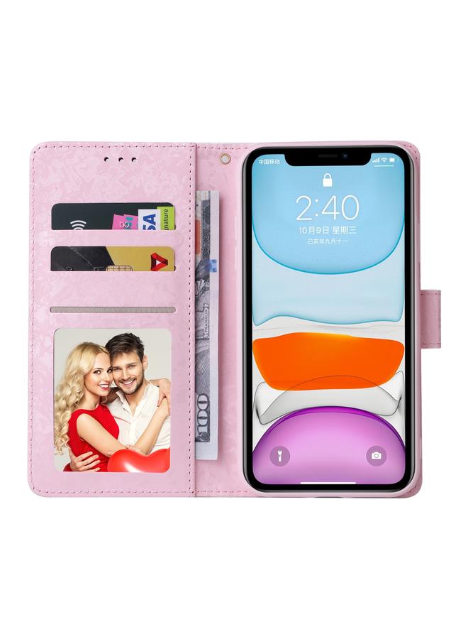 S-TOP Case For iPhone 11 Bronzing Painting RFID Leather Case - Image 5