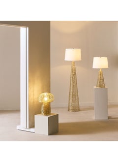 Home Box مصباح طاولة معدني أرون بسلك معدني وظل قماشي ٣٦ × ٦٣ × ٣٦ سم  - Image 5