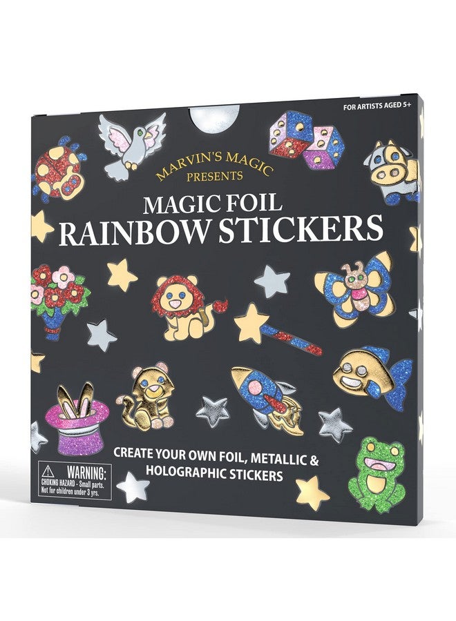 Marvin's Magic - Magic Foil Rainbow Stickers - Foil, Metallic & Holographic - Magical Art Supplies - 150 Stickers & More - Image 1