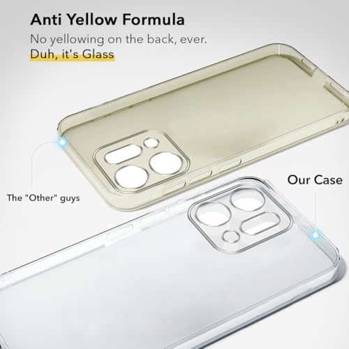 Jkobi Lifetime Anti-Yellow Clear Back Cover Case for Oppo Reno14 5G | Oppo Reno 14 5G (Sleek Hard Crystal | Shockproof and Camera Protection) - Image 2