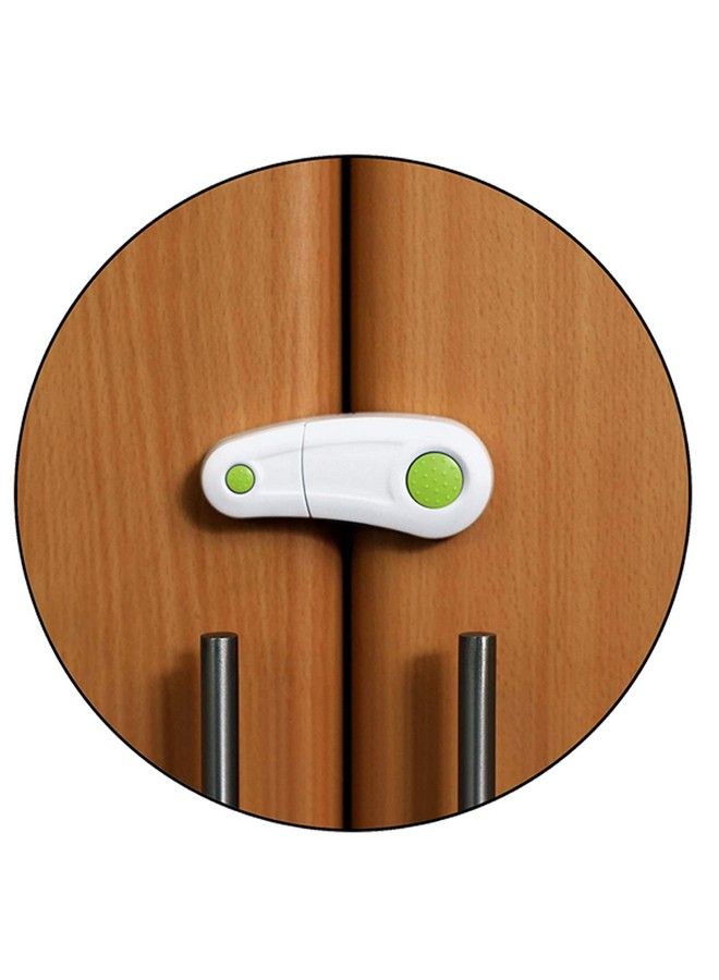 Safe-O-Kid Durable Elegant Child Safety Cabinet Lock (Green Pack Of 12) - Image 2