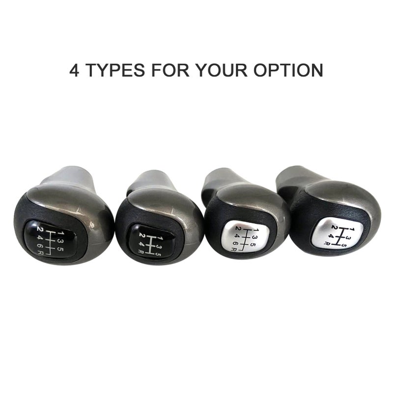 6 Speed Car Gear Shift Knob Silver Replacement for Honda Civic 2006-2011 (DX, EX & LX Models) - Image 2