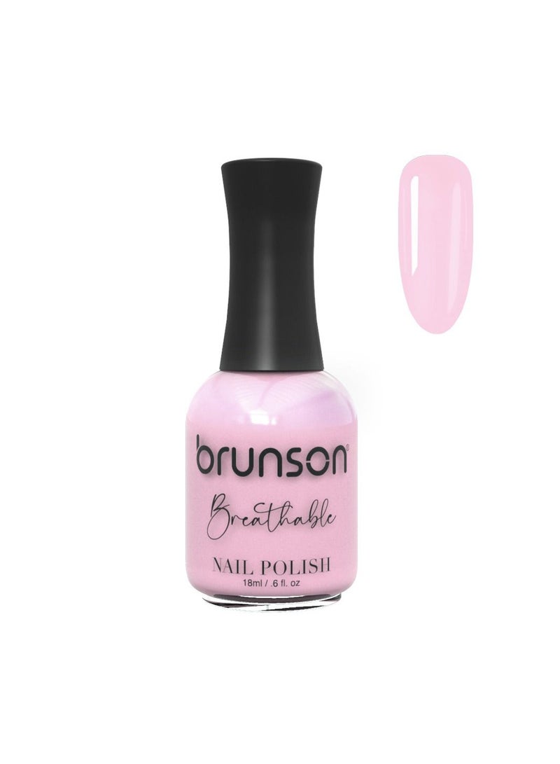 Brunson Breathable Nail Polish Halal Nail Lacquer Wudu friendly Quick-Dry long lasting but easy peel off Glossy Shine Water Based Nail paint 18ml