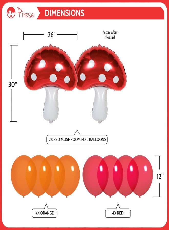 Pirese Mushroom Birthday Decorations, Mushroom Birthday Banner, Mushroom Party Decorations | Mushroom Decorations | Mushroom Party Supplies | Mushroom Banner | Red Mushroom Garland Decor Kit - Image 4