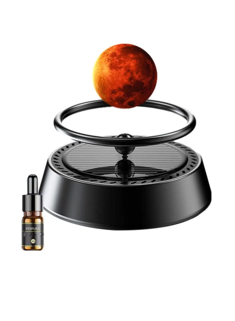 Yuwell Car Air Freshener Solar Rotating Aromatherapy Diffuser Black - Image 1