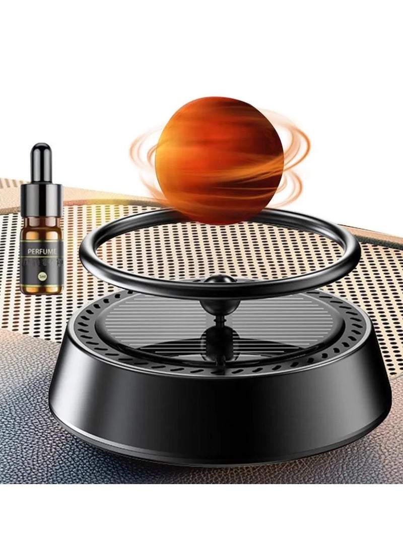 Yuwell Car Air Freshener Solar Rotating Aromatherapy Diffuser Black - Image 2