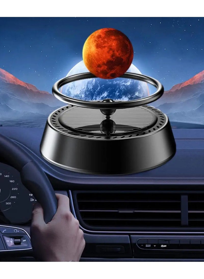 Yuwell Car Air Freshener Solar Rotating Aromatherapy Diffuser Black - Image 3