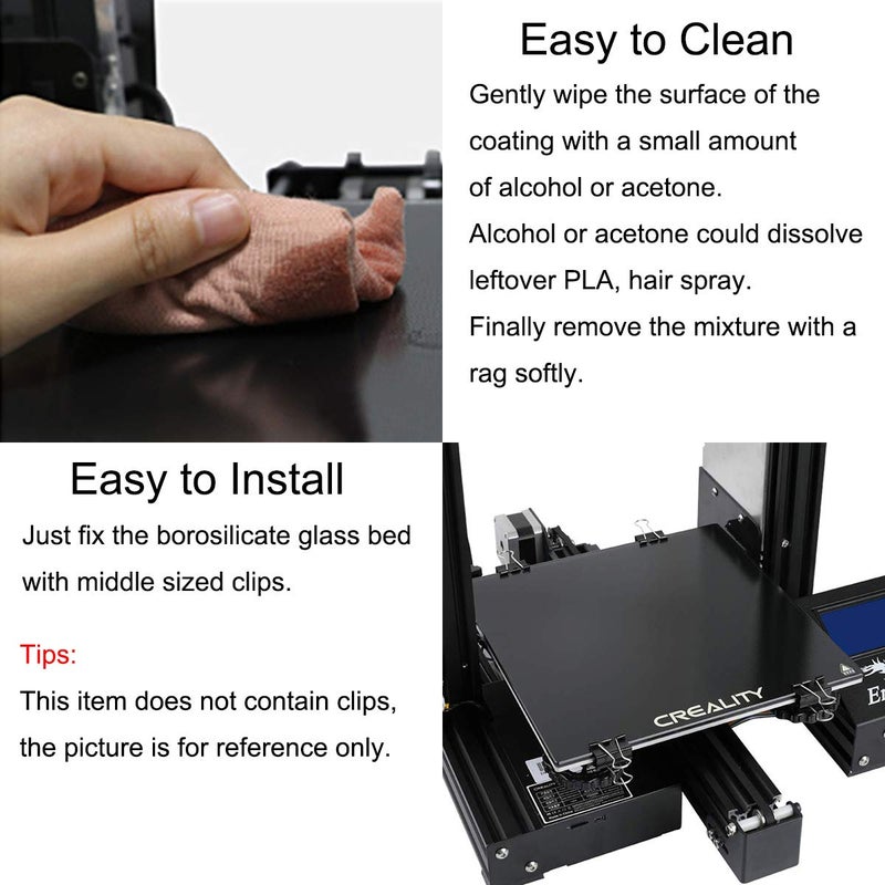 Dawnblade لوح زجاجي مطور لطابعة Creality Ender 3، 235x235x4mm - Image 5
