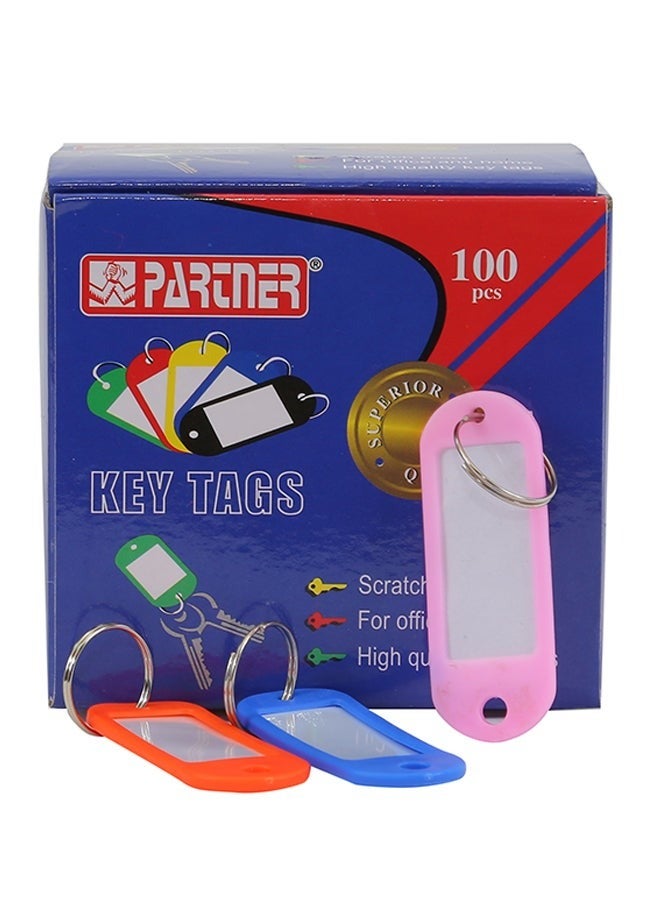 PARTNER 100 قطعة من علامات المفاتيح متعددة الألوان - Image 1