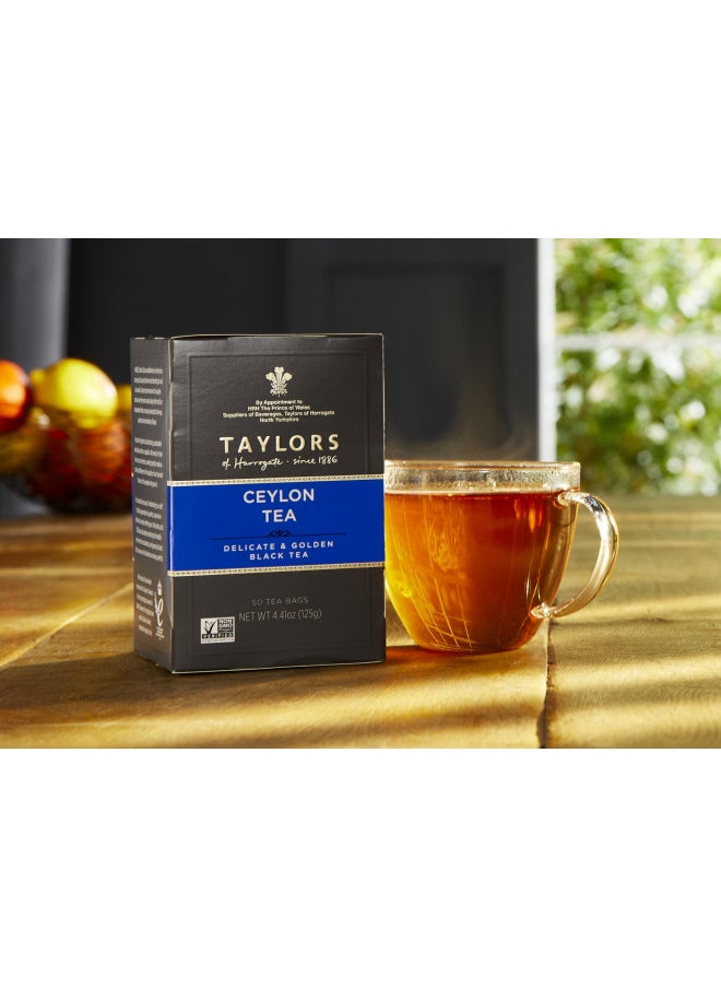 Taylors Of Harrogate Taylors of Harrogate Pure Ceylon, 50 Teabags  - Image 2