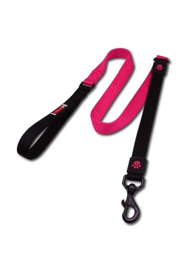 DOCO® Heavy Duty Dog Leash, 4Ft Length, Reflective Dog Leash for Medium and Large Dogs Shock Absorbing Bungee Dog Leash, Traffic Control Handle and Safety Lock (Pink) (2.5x120cm) - Image 1