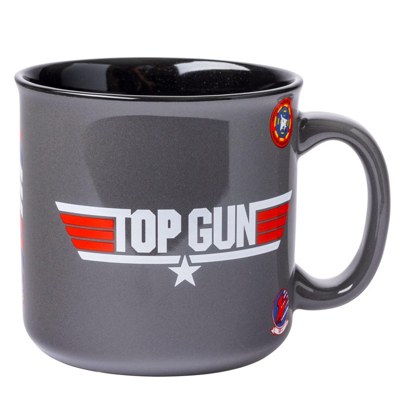 Silver Buffalo Top Gun Maverick Ceramic Camper Mug, 20 Ounces - Image 1