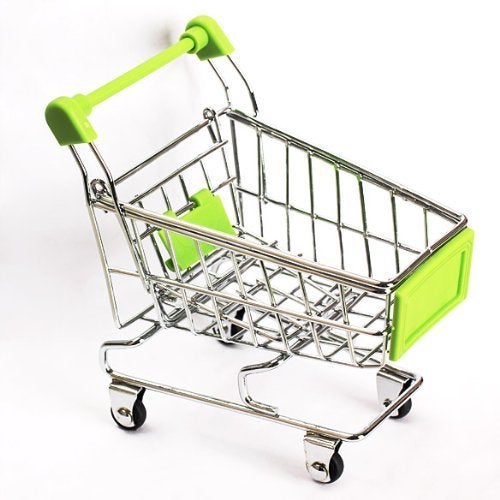 DEZIINE Mini Shopping Cart Supermarket Handcart Shopping Utility Cart Mode Storage Toy - Image 5