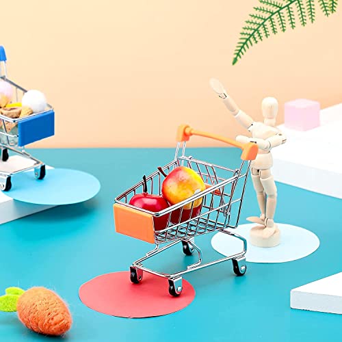 DEZIINE Mini Shopping Cart Supermarket Handcart Shopping Utility Cart Mode Storage Toy - Image 4