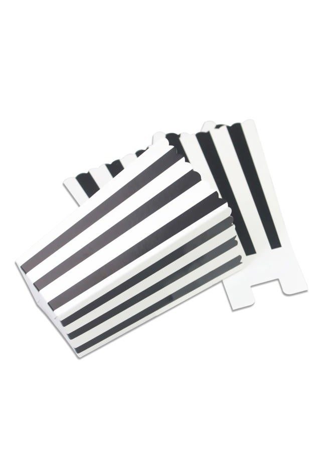 IPALMAY Black and White Striped Mini Paper Popcorn Boxes - Treat Boxes - Birthday Favor Box - Snack Boxes, Family Movie Night Boxes, Set of 36 - Image 5