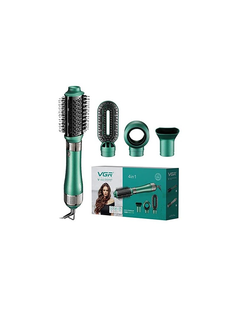 Vgr V-493 Professional 4In1 Hot Air Styler With Ceramic Coating & Overheating Protection Technology (High Power Of 1000 Watts, Green) - Image 1