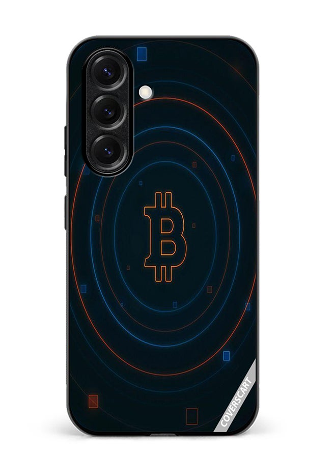VR CREATIVE Protective Case Cover For Samsung Galaxy S25 Plus Bitcoin Design Multicolour