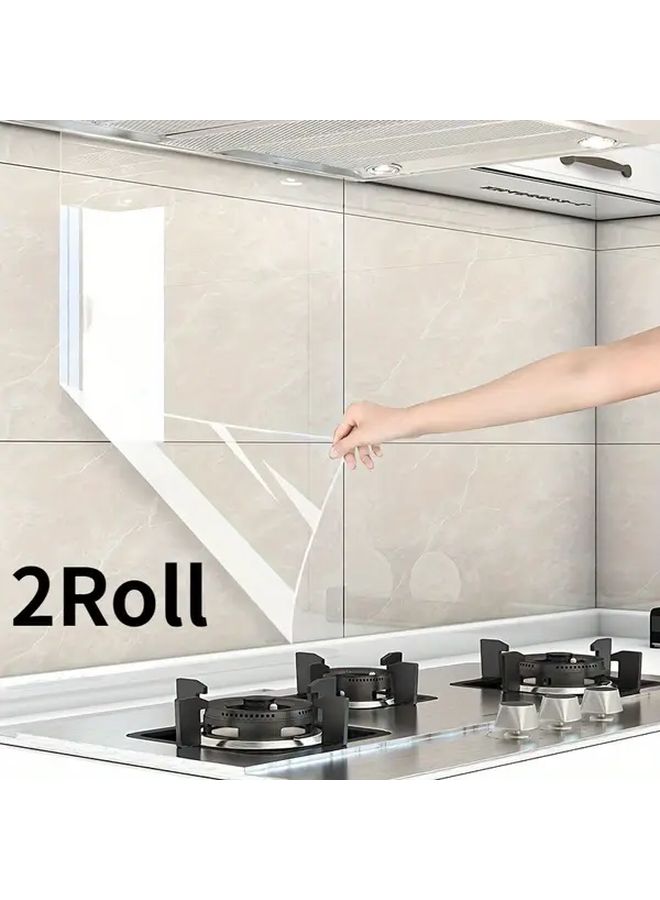 Heat Resistant Self Adhesive Transparent Waterproof Oil Film 17 72x118 11 Inch Kitchen Backsplash Stickers - Image 2