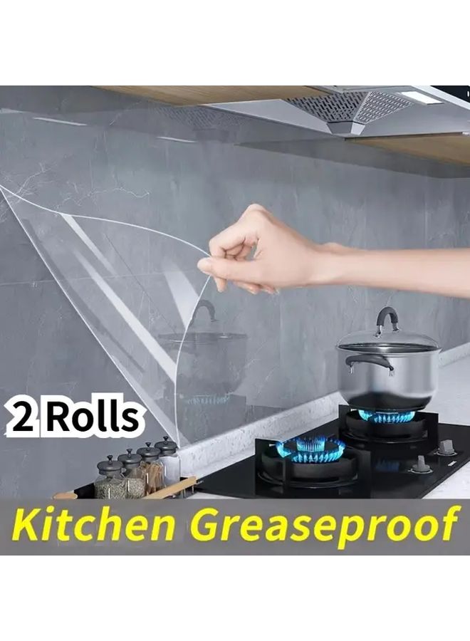Heat Resistant Self Adhesive Transparent Waterproof Oil Film 17 72x118 11 Inch Kitchen Backsplash Stickers - Image 5