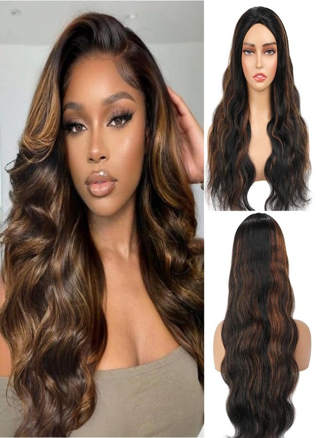 Miss Lee Body Wave Half Wig Human Hair 200% Density 3 In 1 Half Wig Glueless Wigs Human Hair Wear and Go Drawstring Seamless Flip Headband Wig for Women Beginner Friendly（1B/30 16inch） - Image 1