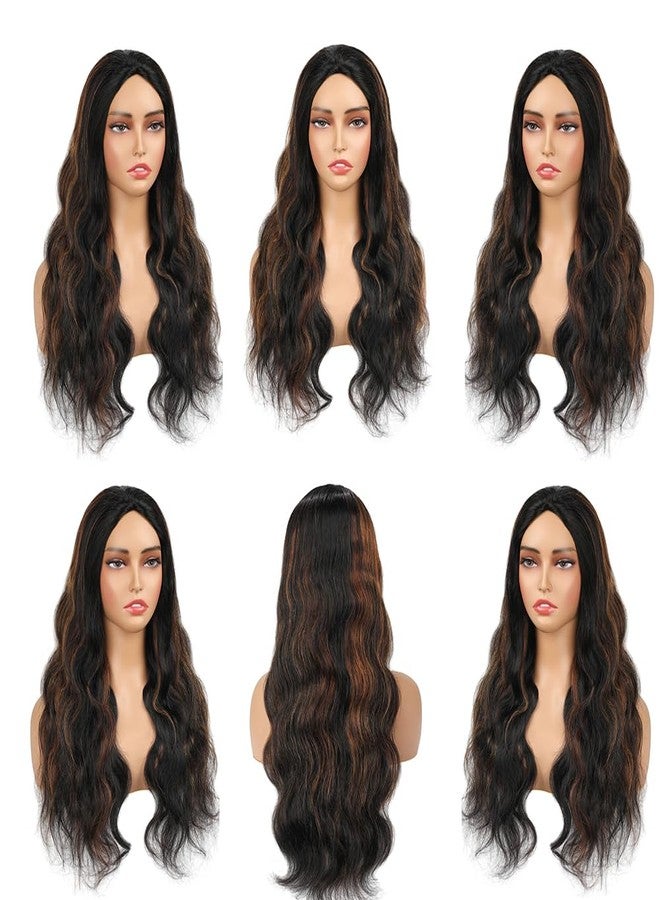 Miss Lee Body Wave Half Wig Human Hair 200% Density 3 In 1 Half Wig Glueless Wigs Human Hair Wear and Go Drawstring Seamless Flip Headband Wig for Women Beginner Friendly（1B/30 16inch） - Image 4