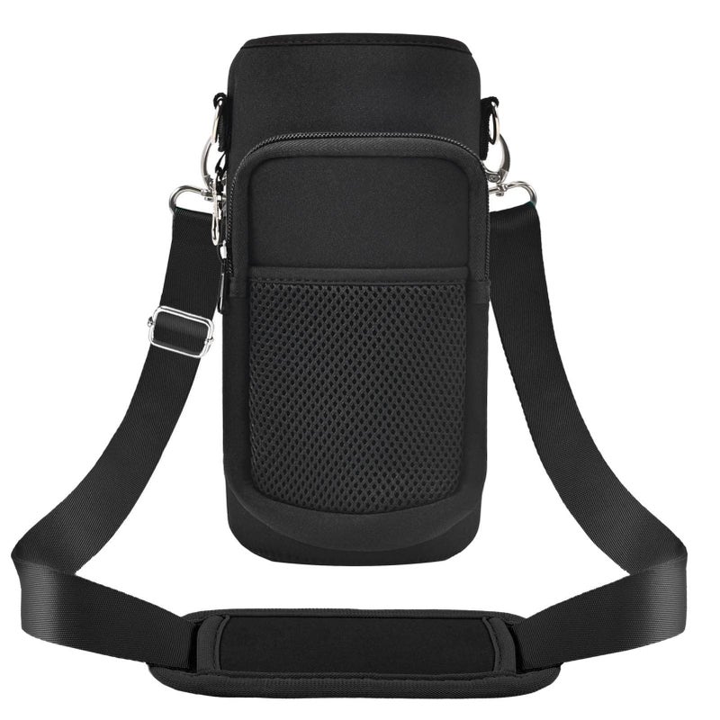 Newfad Half Gallon Water Bottle Carrier Bag  Bottle Pouch Phone Holder  Adjustable Shoulder Hand Strap 2 Pocket Sling Neoprene Sleeve Sports Water Bottle Accessories For Hiking Travelling &Camping - Image 1