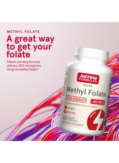 jarrow formulas Methyl Folate 400 Mcg 60 Veggie Caps Dietary Supplement Highly Biologically Active Form Of Folate 4Th Generation Folic Acid Technology 60 Servings (Packaging May Vary)  - Image 4